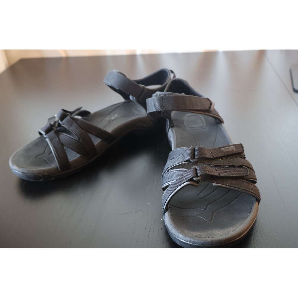 Teva Tirra Women's Size 11 Black Strappy Hiking Water Sandals 4266